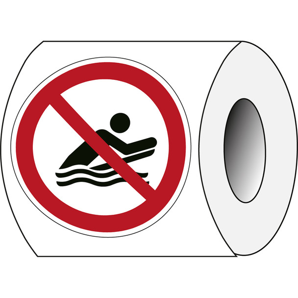 ISO Safety Sign - No body boarding