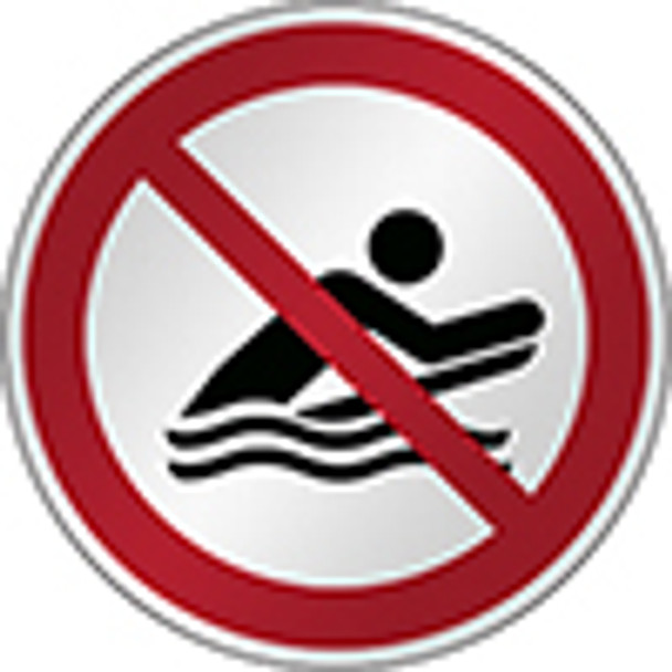 ISO Safety Sign - No body boarding