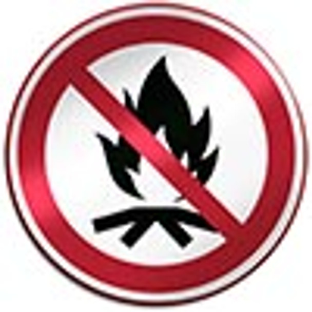 ISO Safety Sign - No Campfire