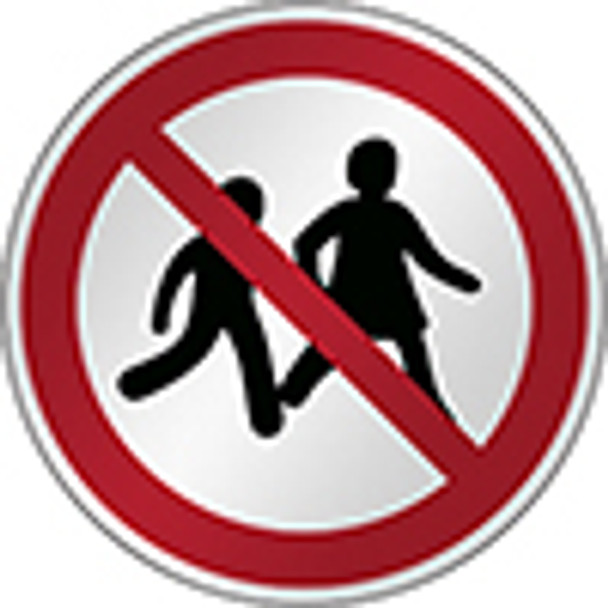 ISO Safety Sign - No children allowed