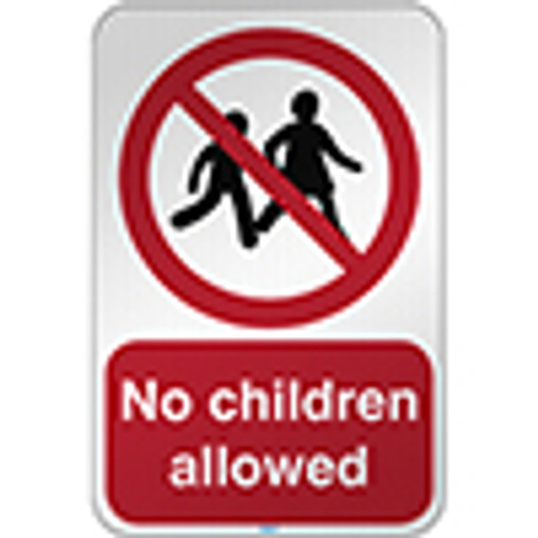 ISO Safety Sign - No children allowed