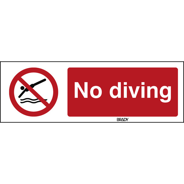 ISO Safety Sign - No diving