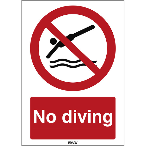 ISO Safety Sign - No diving