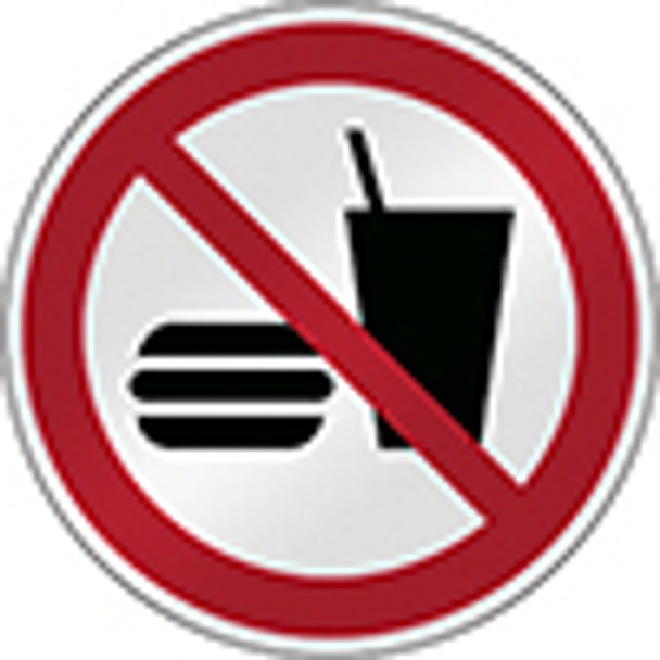 ISO Safety Sign - No eating or drinking