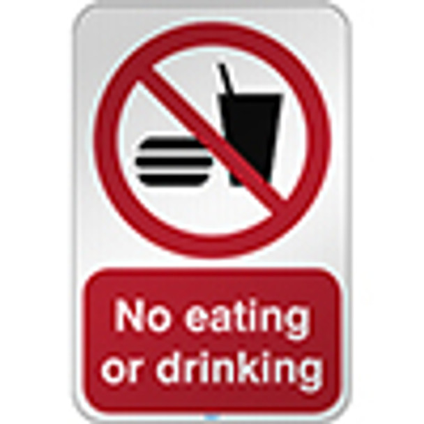ISO Safety Sign - No eating or drinking
