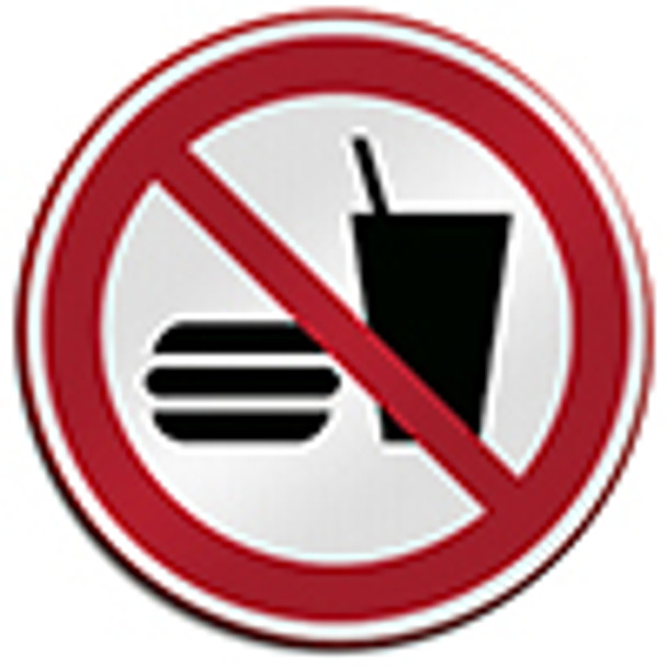 ISO Safety Sign - No eating or drinking