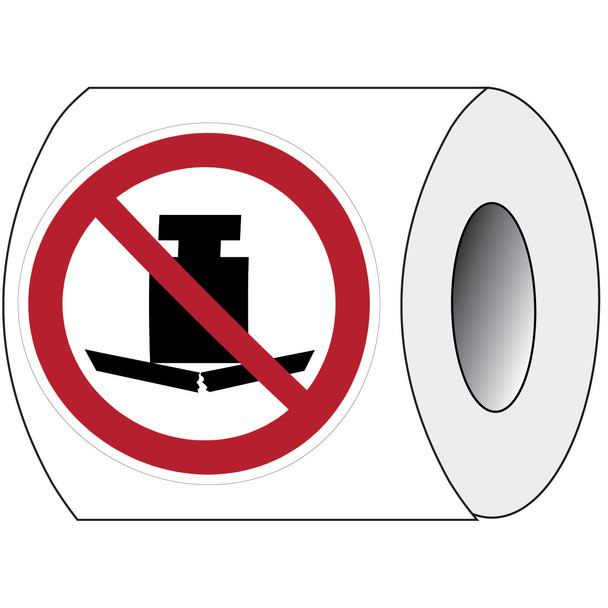 ISO Safety Sign - No heavy load