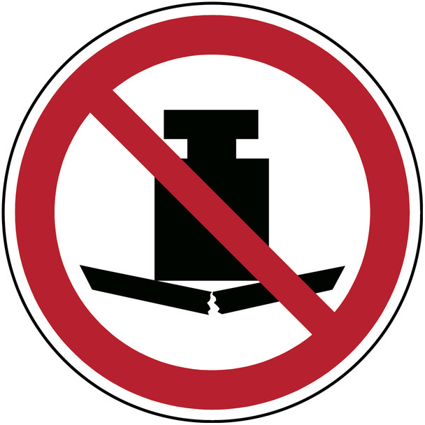 ISO Safety Sign - No heavy load