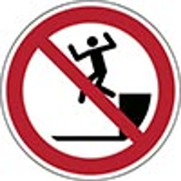 ISO Safety Sign - No jumping down