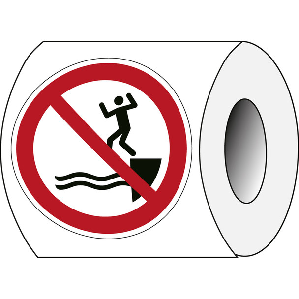 ISO Safety Sign - No jumping into water