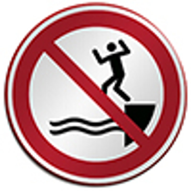 ISO Safety Sign - No jumping into water