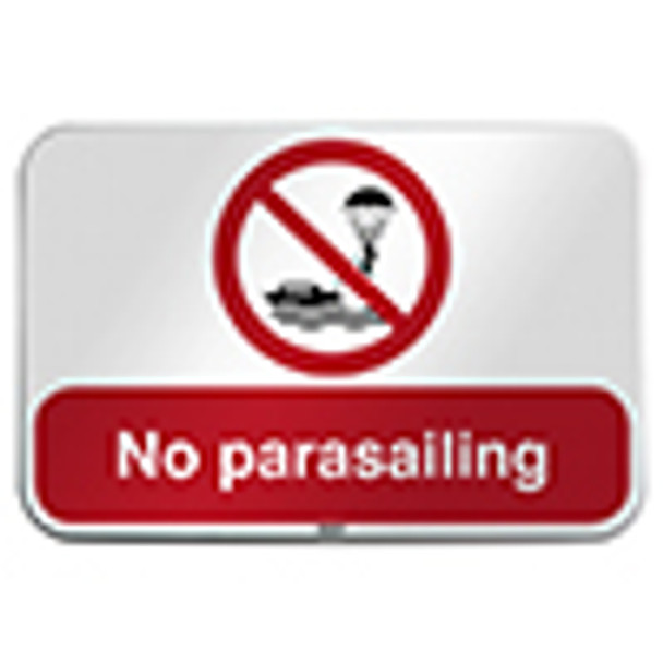 ISO Safety Sign - No parasailing