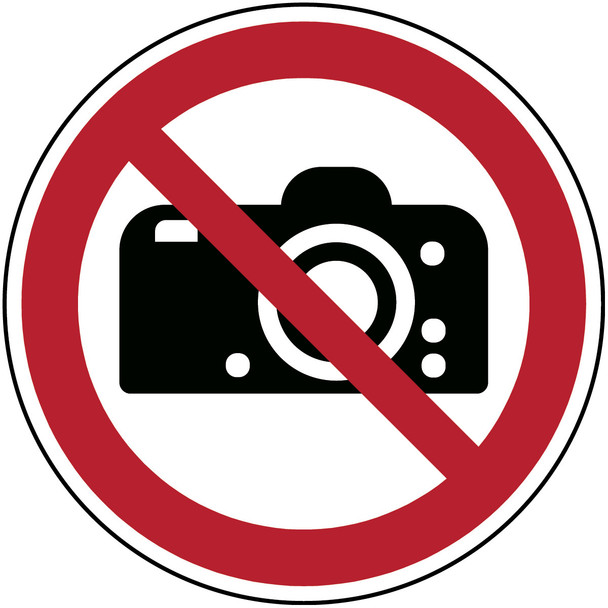 ISO Safety Sign - No photography