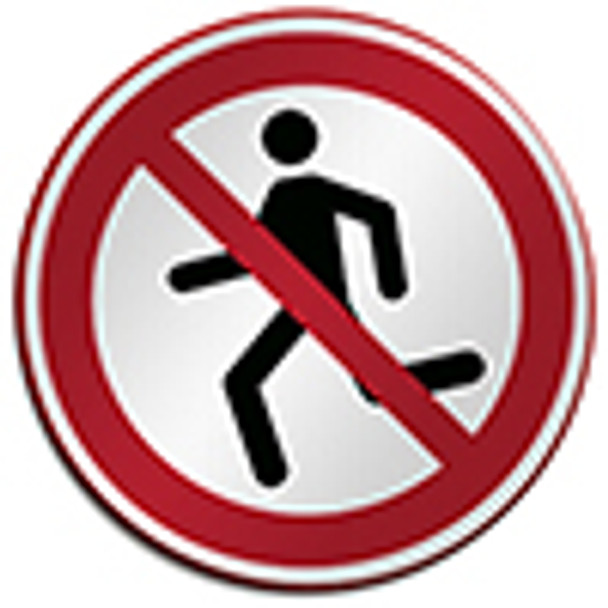 ISO Safety Sign - No running