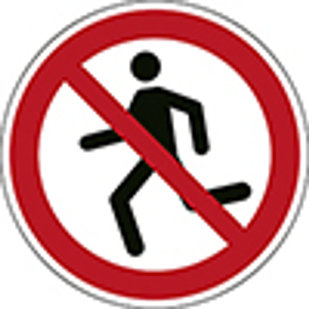 ISO Safety Sign - No running