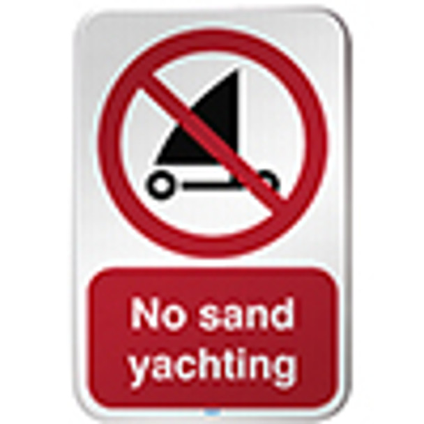 ISO Safety Sign - No sand yachting