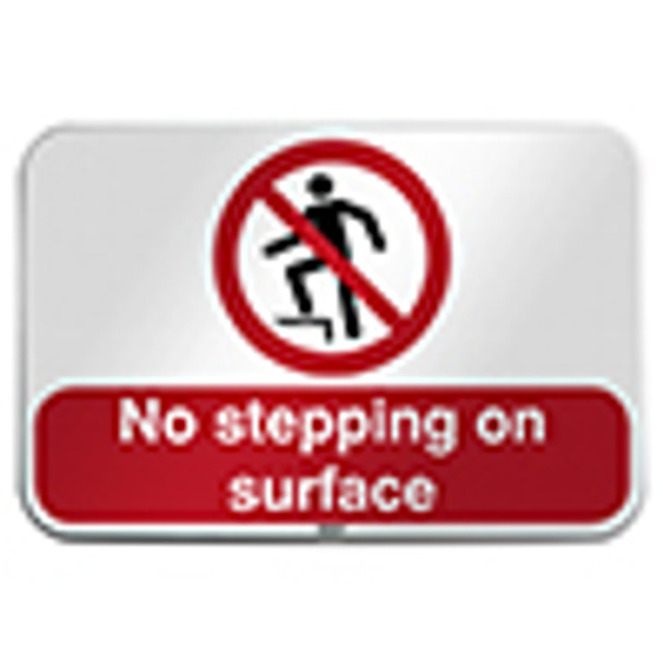 ISO Safety Sign - No stepping on surface