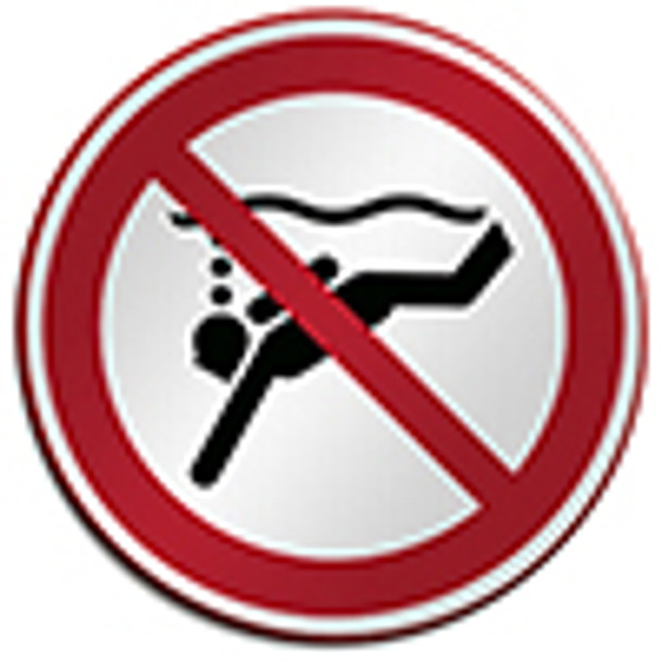 ISO Safety Sign - No sub-aqua diving