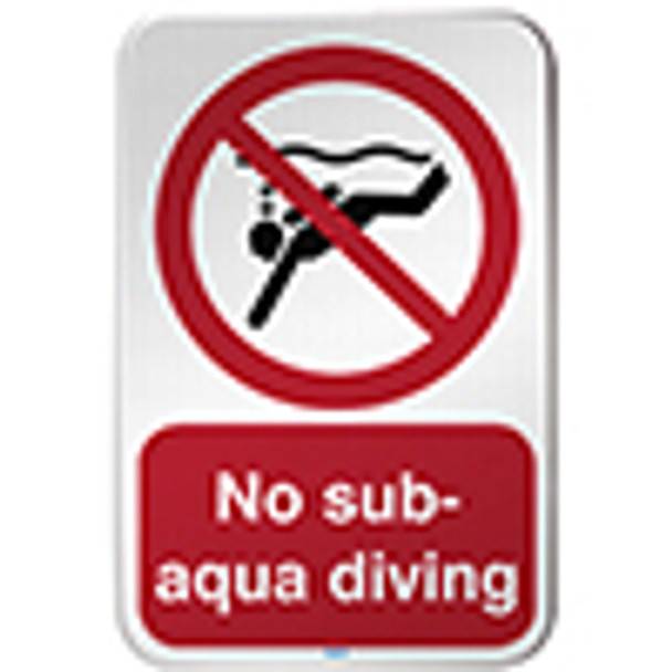ISO Safety Sign - No sub-aqua diving