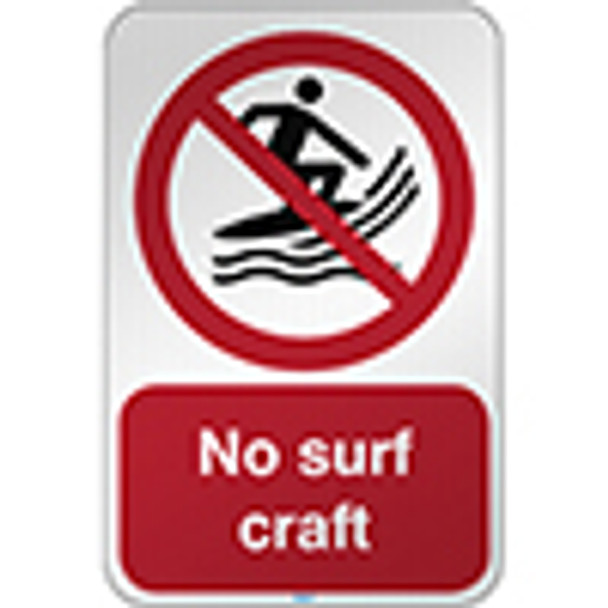 ISO Safety Sign - No surf craft