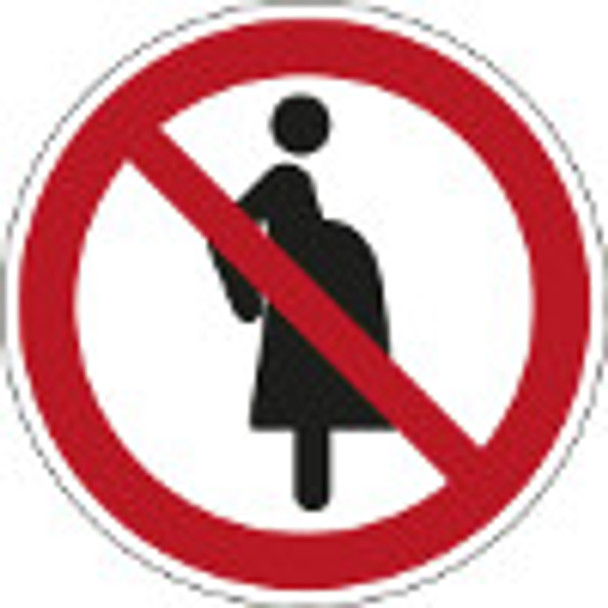 ISO Safety Sign - Not for pregnant women