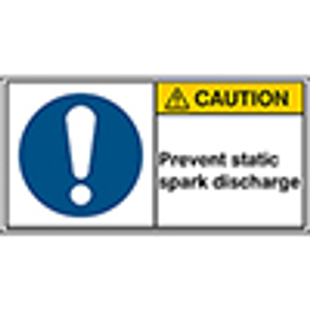 ISO Safety Sign - Prevent static spark discharge