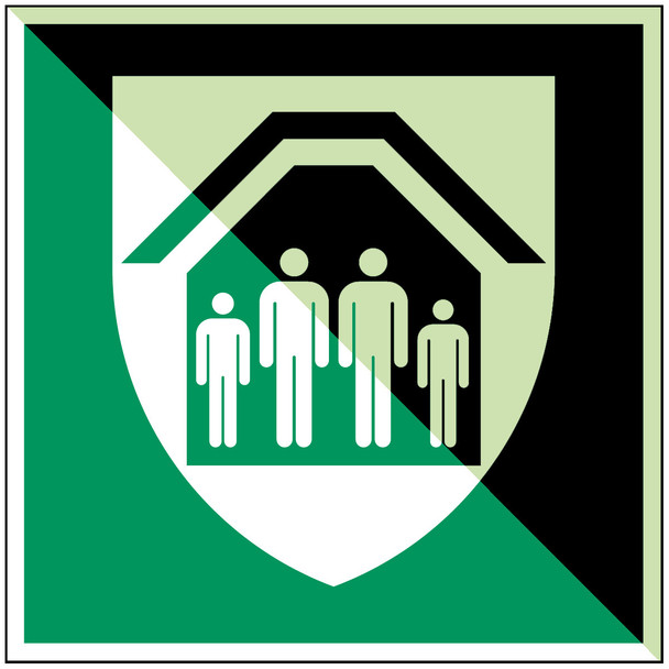 ISO Safety Sign - Protection Shelter