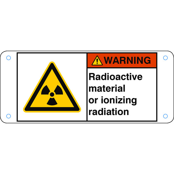ISO Safety Sign - Radioactive material or ionizing radiation