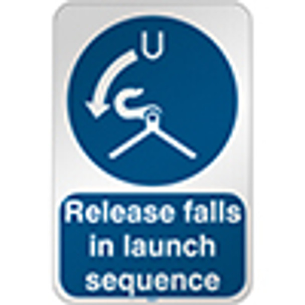 ISO Safety Sign - Release falls in launch sequence