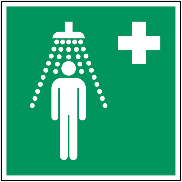 ISO Safety Sign - Safety shower