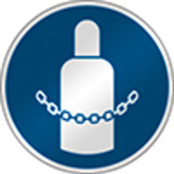 ISO Safety Sign - Secure gas cylinders