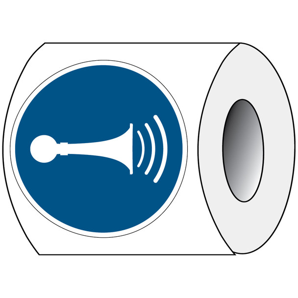 ISO Safety Sign - Sound horn