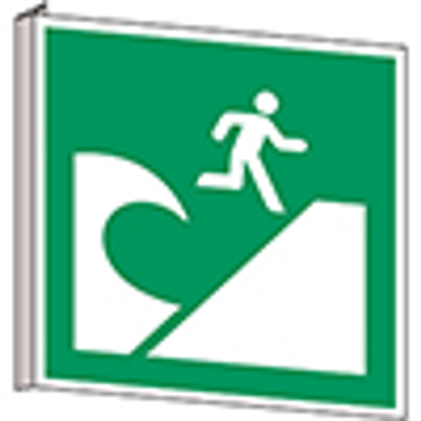 ISO Safety Sign - Tsunami evacutation area