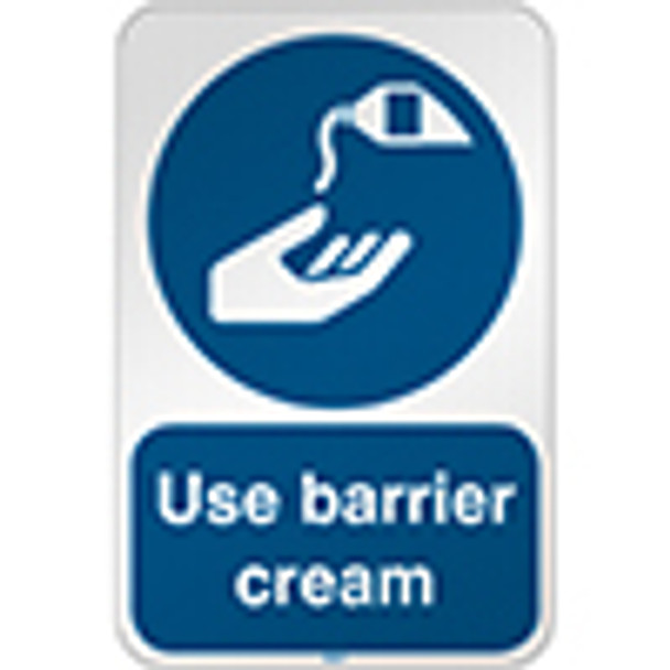 ISO Safety Sign - Use barrier cream