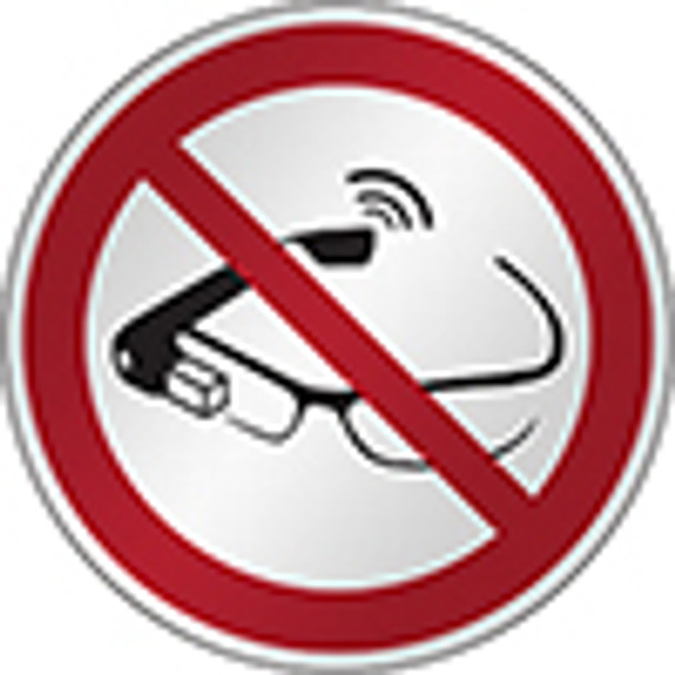 ISO Safety Sign - Use of smart glasses prohibited