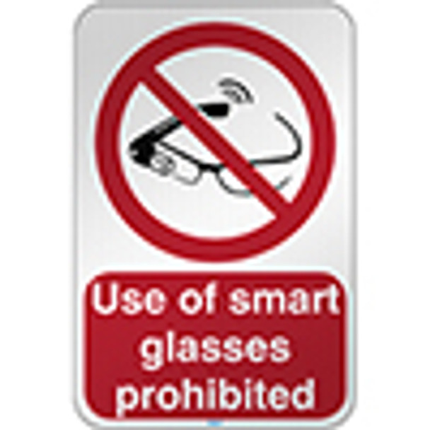 ISO Safety Sign - Use of smart glasses prohibited