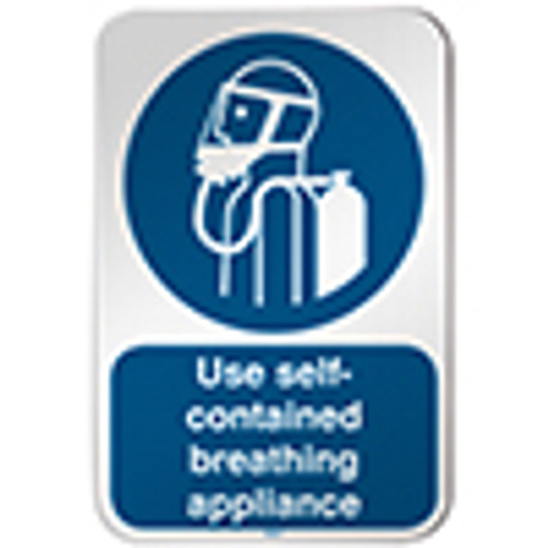 ISO Safety Sign - Use self-contained breathing appliance