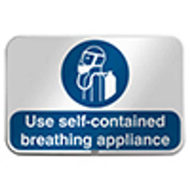 ISO Safety Sign - Use self-contained breathing appliance