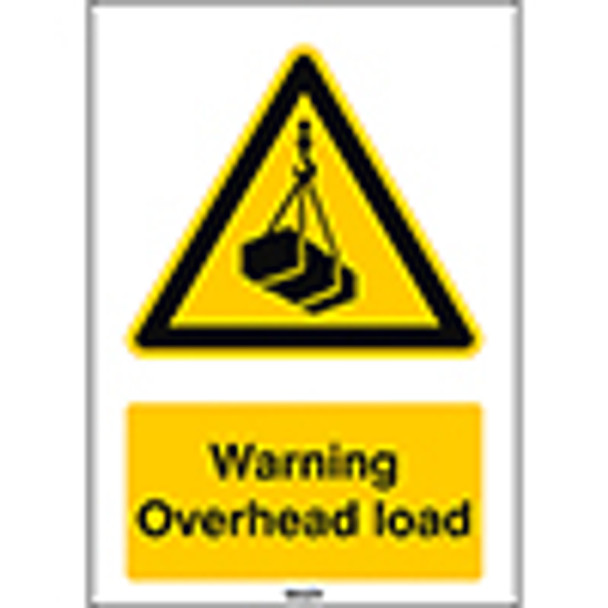 ISO Safety Sign - Warning Overhead load