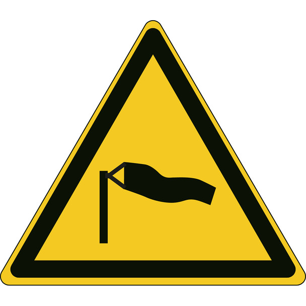 ISO Safety Sign - Warning Strong winds