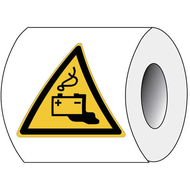 ISO Safety Sign - Warning: Battery charging