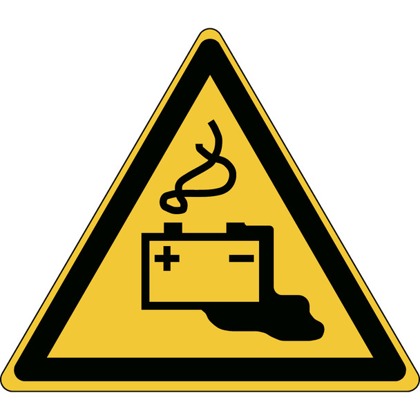 ISO Safety Sign - Warning: Battery charging