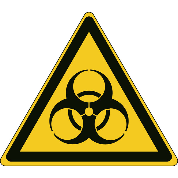 ISO Safety Sign - Warning: Biological hazard