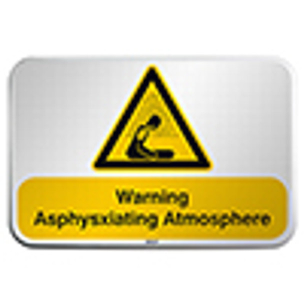 ISO Safety Sign - Warning; Asphysxiating Atmosphere