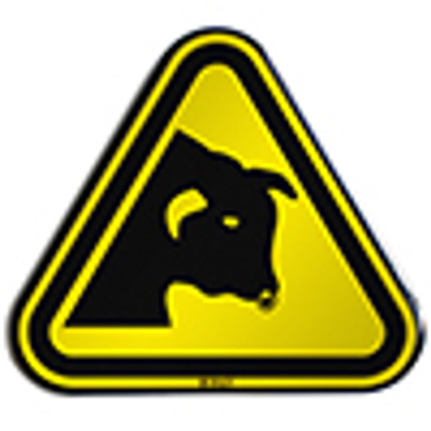 ISO Safety Sign - Warning; Bull