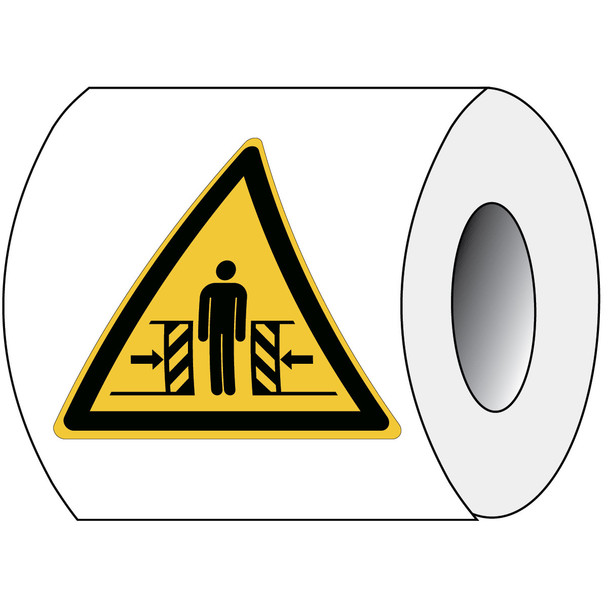 ISO Safety Sign - Warning; Crushing