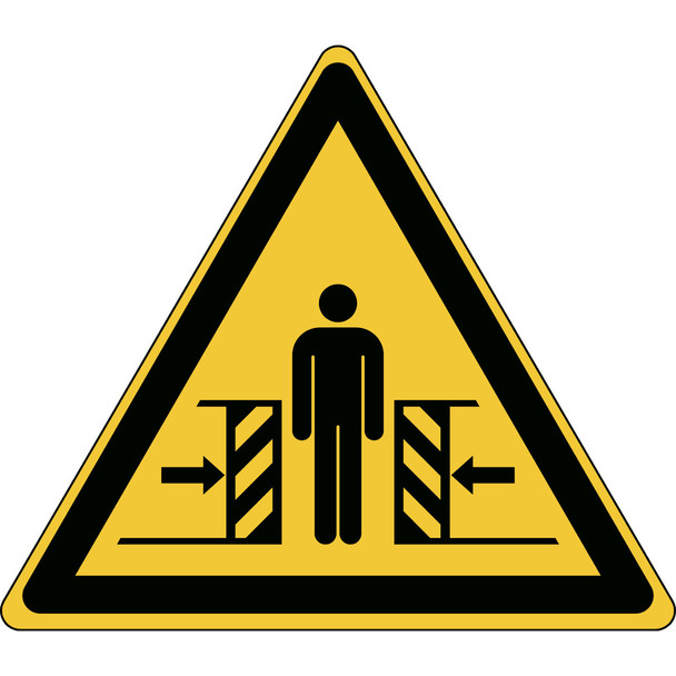 ISO Safety Sign - Warning; Crushing