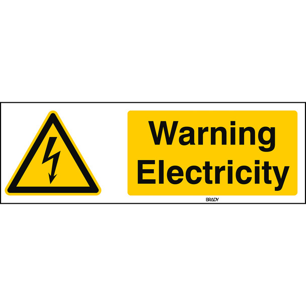 ISO Safety Sign - Warning; Electricity