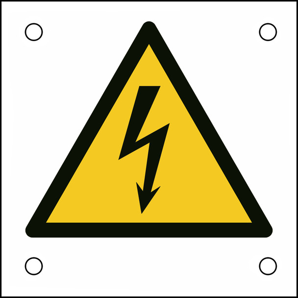 ISO Safety Sign - Warning; Electricity