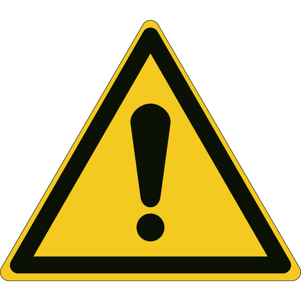 ISO Safety Sign - Warning; General sign